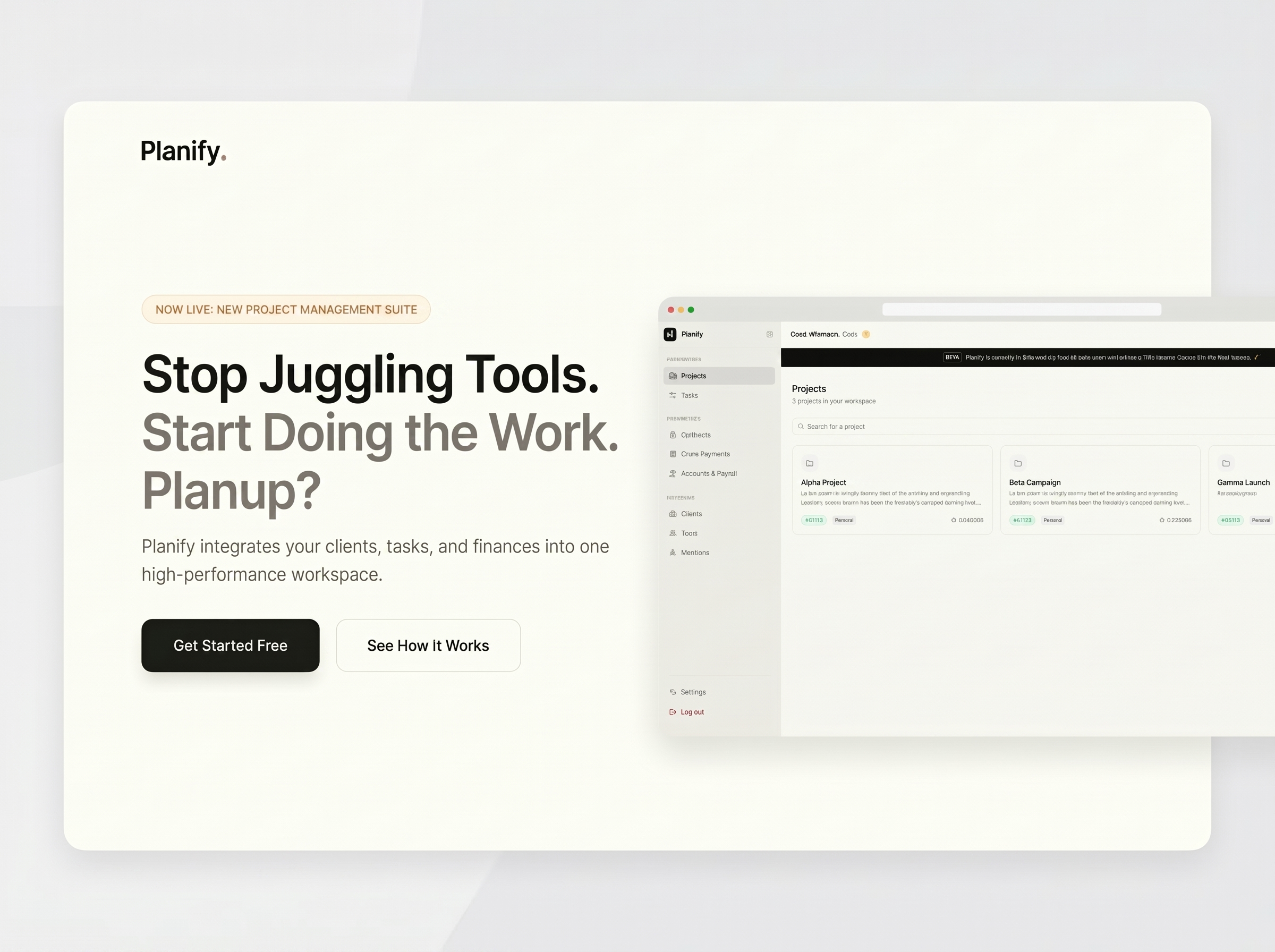 Planify screenshot
